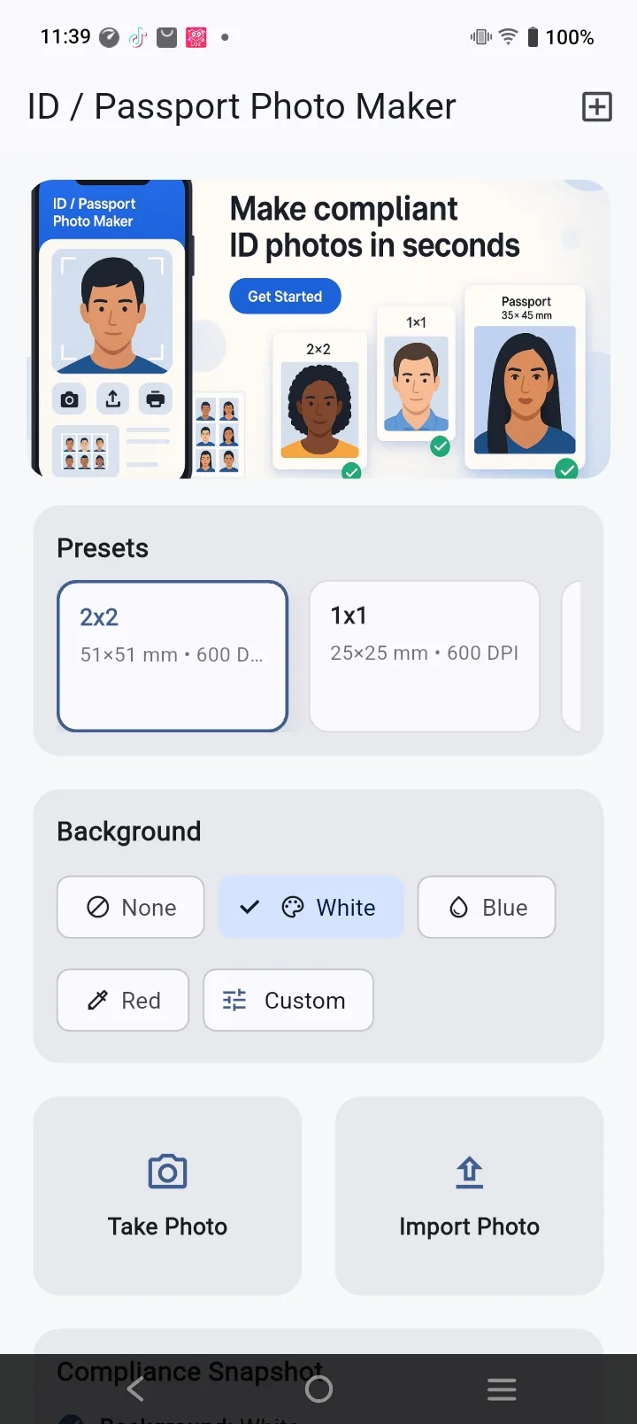 IDReady: Start with a photo